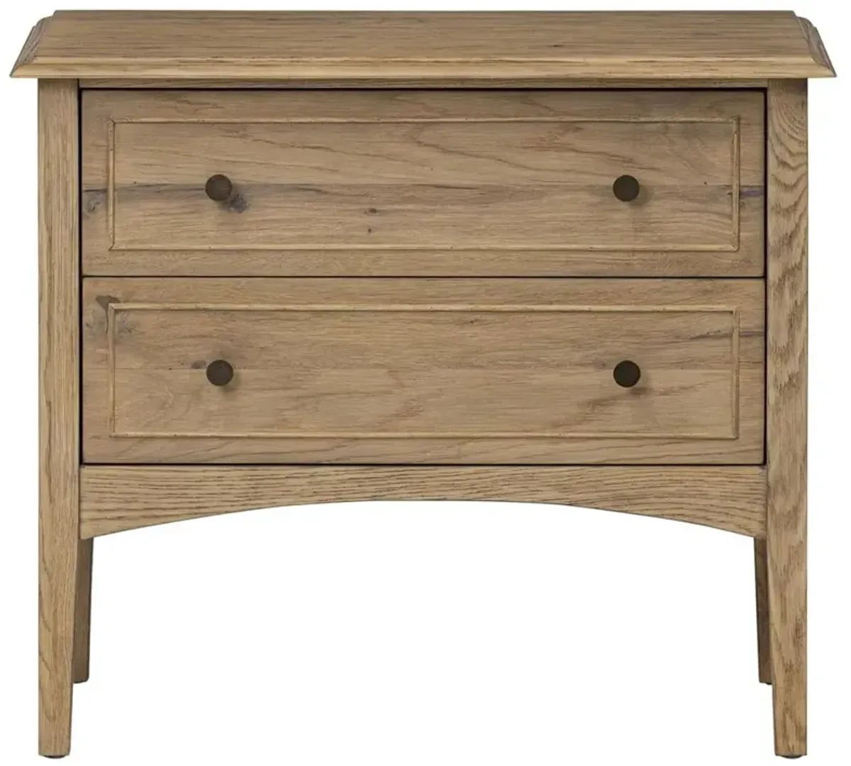 Adelaide Rustic Lodge Brown Aged Oak Nightstand