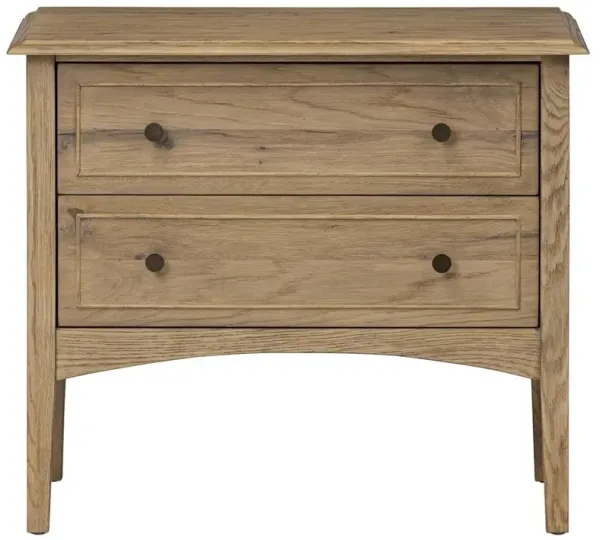 Adelaide Rustic Lodge Brown Aged Oak Nightstand