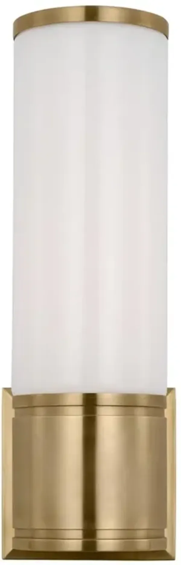 Visual Comfort Halford Modern Antique Burnished Brass Bath Sconce