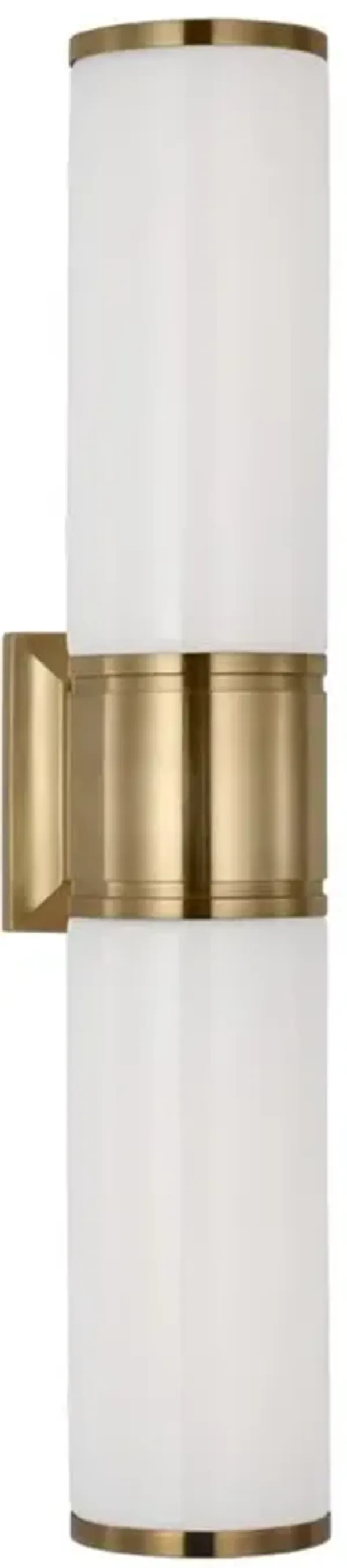 Visual Comfort Halford Modern Antique Burnished Brass Double Bath Sconce