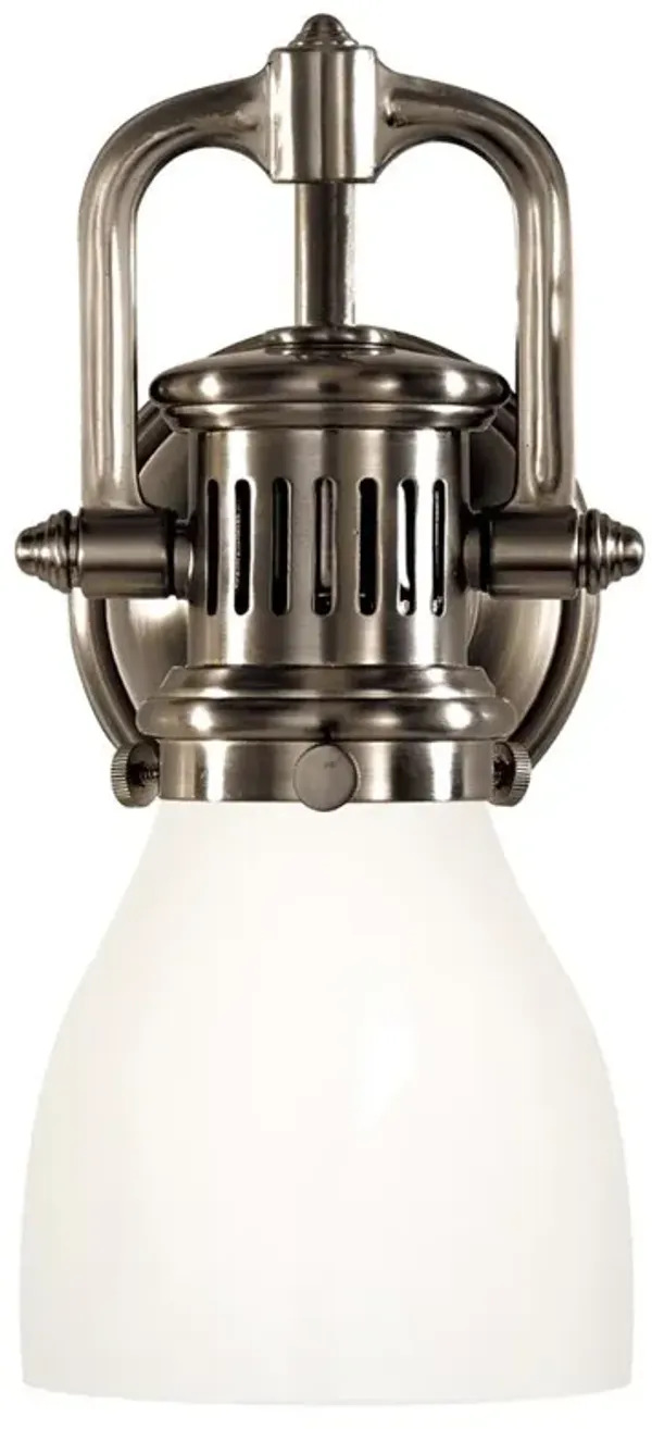 Visual Comfort Yoke Industrial Loft Antique Nickel Suspended Sconce