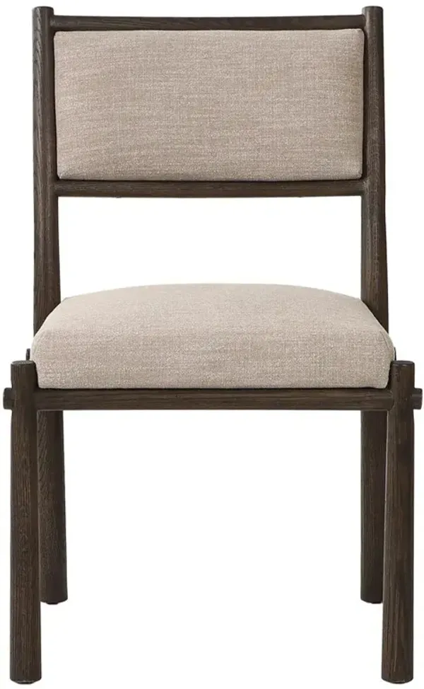 Senan Rustic Lodge Brown Oak Dining Side Chair