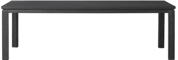 Harold Rustic Lodge Black Oak Rectangular Dining Table - 96"