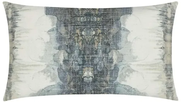 Luna Modern Blue Abstract Decorative Lumbar Pillow - 14x24