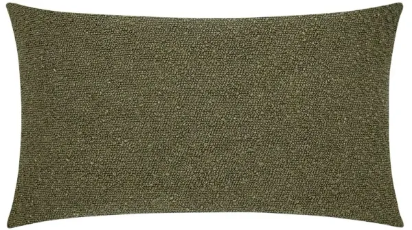 Cleo Modern Classic Green Textured Decorative Lumbar Pillow - 14x24