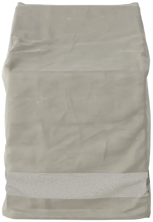 Branson Modern Classic Grey Weatherproof Outdoor Dining Chair Cover - 22"