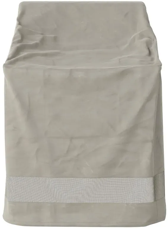 Branson Modern Classic Grey Weatherproof Outdoor Dining Chair Cover - 25"
