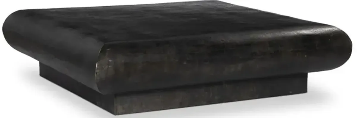 Jescha Industrial Distressed Bronze Aluminum Square Outdoor Coffee Table - 55.5"