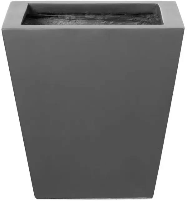 Kallisto Industrial Black Concrete Outdoor Pot Planter - 18"