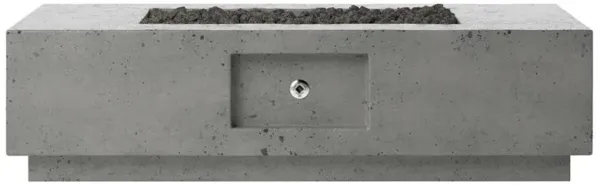Kriston Industrial Dark Grey Concrete Gas Rectangular Outdoor Fire Table