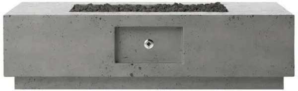 Kriston Industrial Dark Grey Concrete Propane Rectangular Outdoor Fire Table