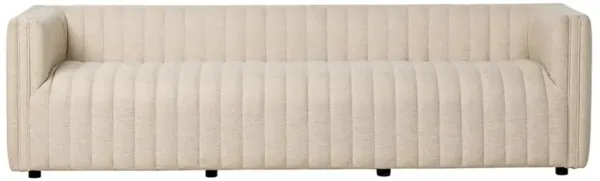 Leo Modern Classic Cream Tufted Outdoor Sofa - 97"