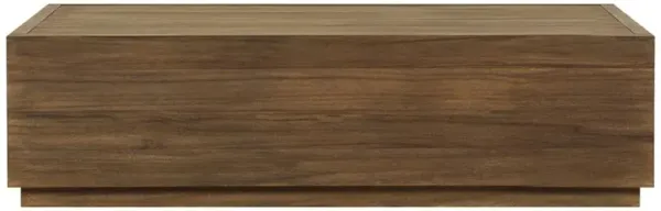 Rollo Rustic Lodge Toasted Brown Teak Outdoor Rectangular Coffee Table - 55"