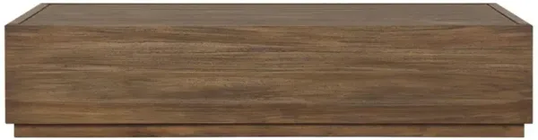 Rollo Rustic Lodge Toasted Brown Teak Outdoor Rectangular Coffee Table - 70"