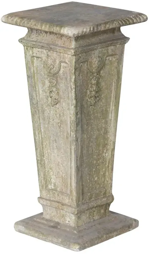 Clementine French Country Antique Square Garden Plinth Pedestal - 24"
