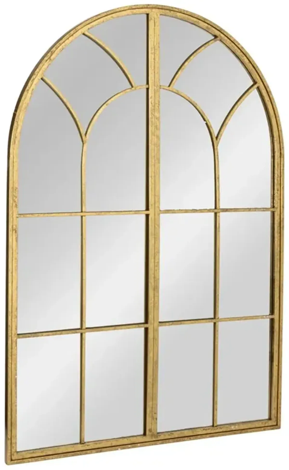 Vesper Regency Gold Arched Wall Mirror