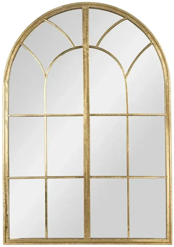 Vesper Regency Gold Arched Wall Mirror
