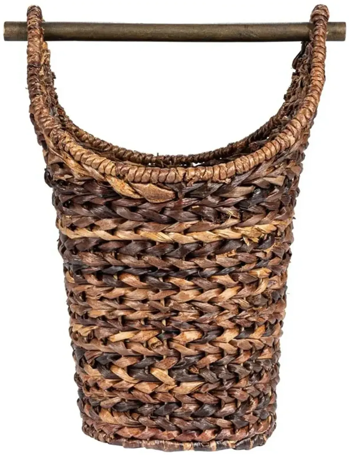 Jessie Coastal Beach Brown Braided Floor Basket
