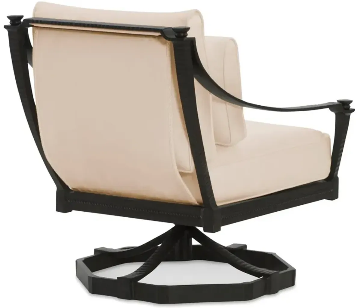 Century Andalusia French Beige Sunbrella Aluminum Outdoor Swivel Rocker Chair