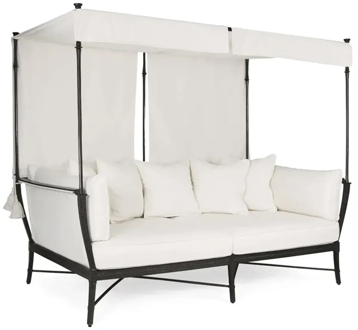 Century Andalusia French White Sunbrella Aluminum Outdoor Royal Daybed