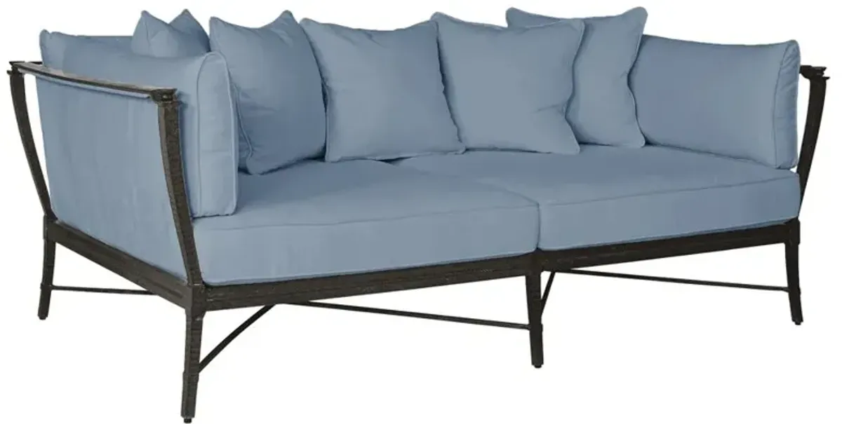 Century Andalusia French Blue Sunbrella Aluminum Outdoor Royal Daybed