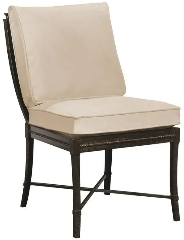 Century Andalusia French Beige Sunbrella Aluminum Outdoor Dining Chair