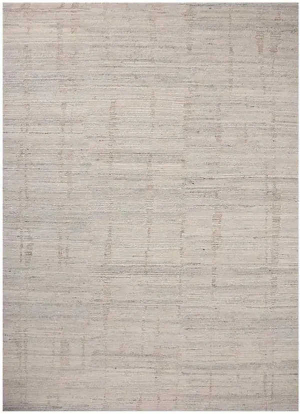 Wystrel Modern Classic Grey Wool Patterned Hand Knotted Rug - 9'6"x13'6"