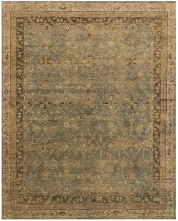 Ismael Global Bazaar Brown Wool Oushak Patterned Hand Knotted Rug - 8'x10'