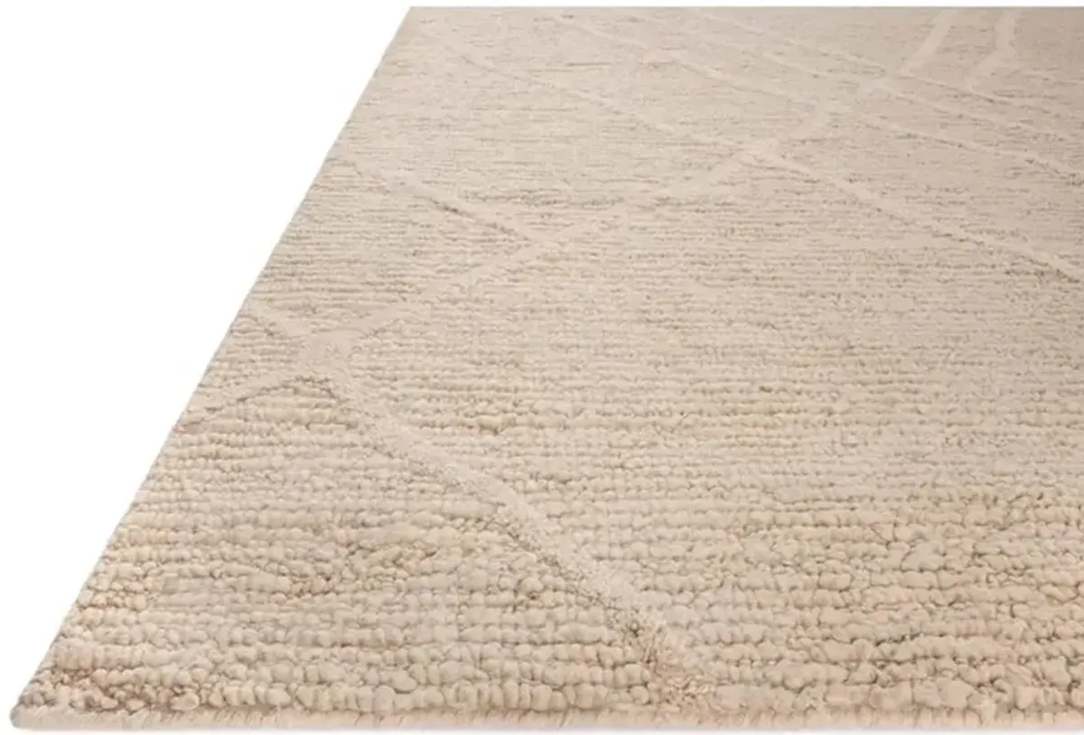 Veylin Modern Classic Ivory Wool Textured Solid Rug - 9'6"x13'6"