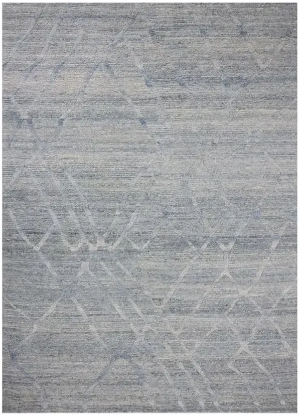 Veylin Modern Classic Sky Wool Textured Solid Rug - 2'x3'