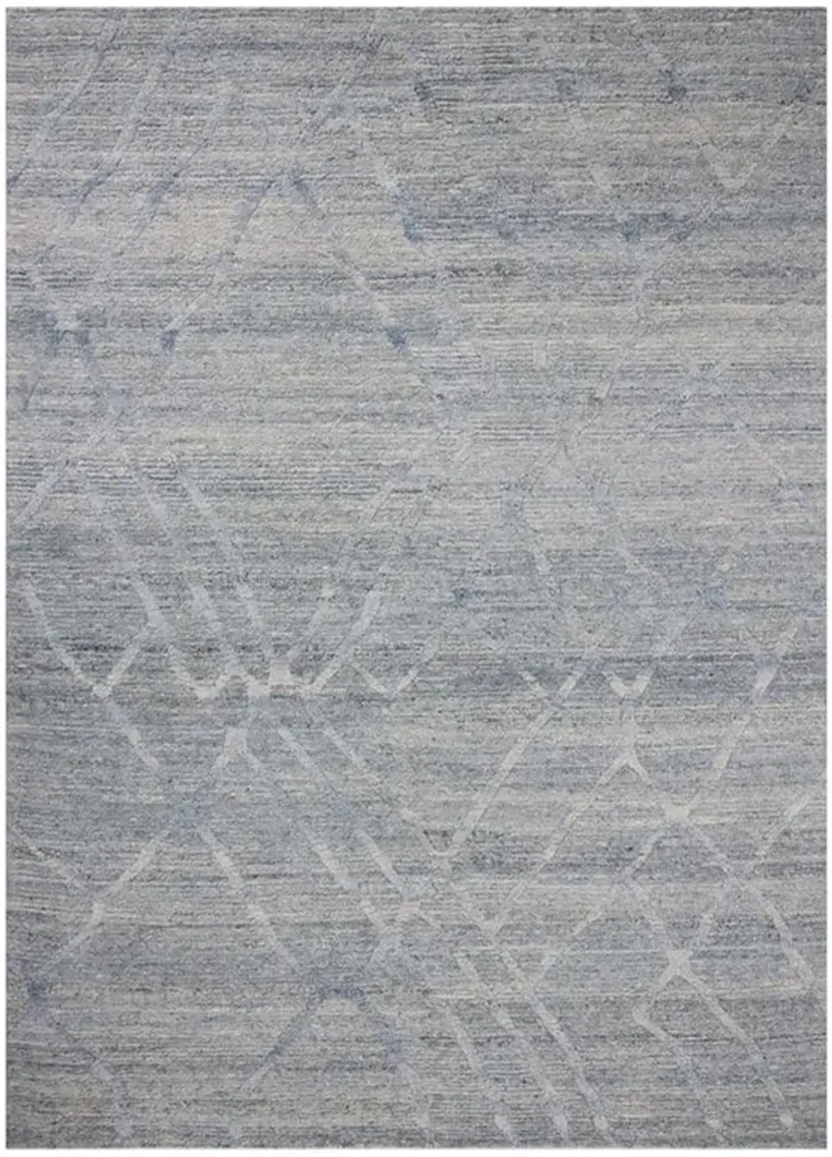 Veylin Modern Classic Sky Wool Textured Solid Rug - 2'6"x8'6"