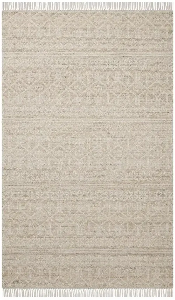 Galiana Coastal Beige Geometric Reversible Jute Rug - 8'6"x11'6"