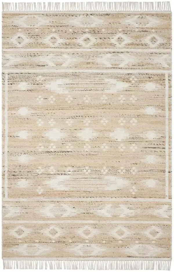 Galiana Coastal Natural Fringed Reversible Jute Rug - 8'6"x11'6"