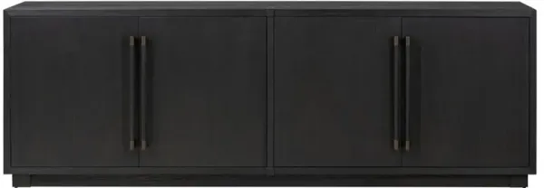 Rubielle Modern Classic Black Wood Sideboard - 94"