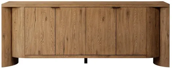 Blair Rustic Lodge Brown Oak Media Console - 84"