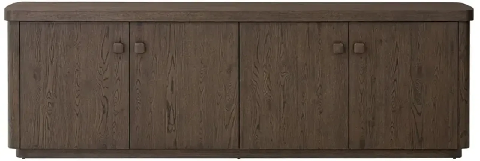 Amaryllis Rustic Lodge Brown Oak Media Console - 94"