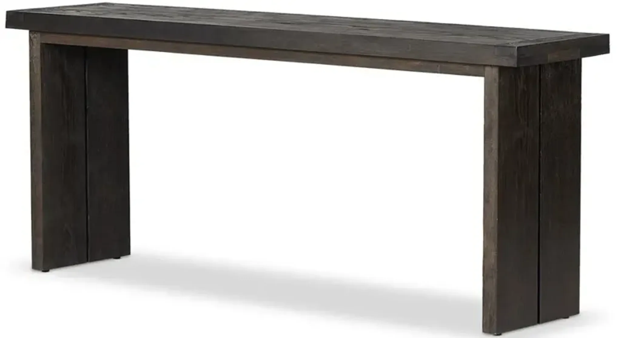 Nayeli Rustic Lodge Black Oak Rectangular Console Table | Furniture.com
