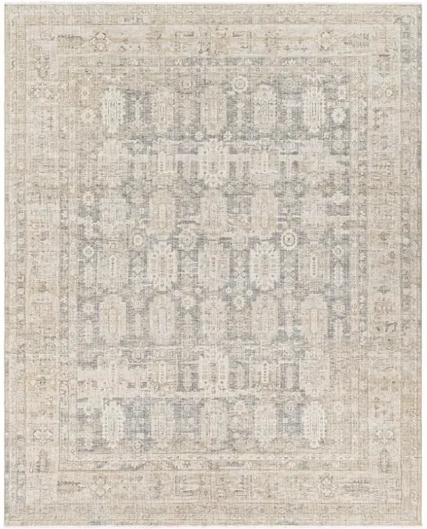 Sigrid French Country Beige Wool Tribal Patterned Rug - 2'11"x9'10"