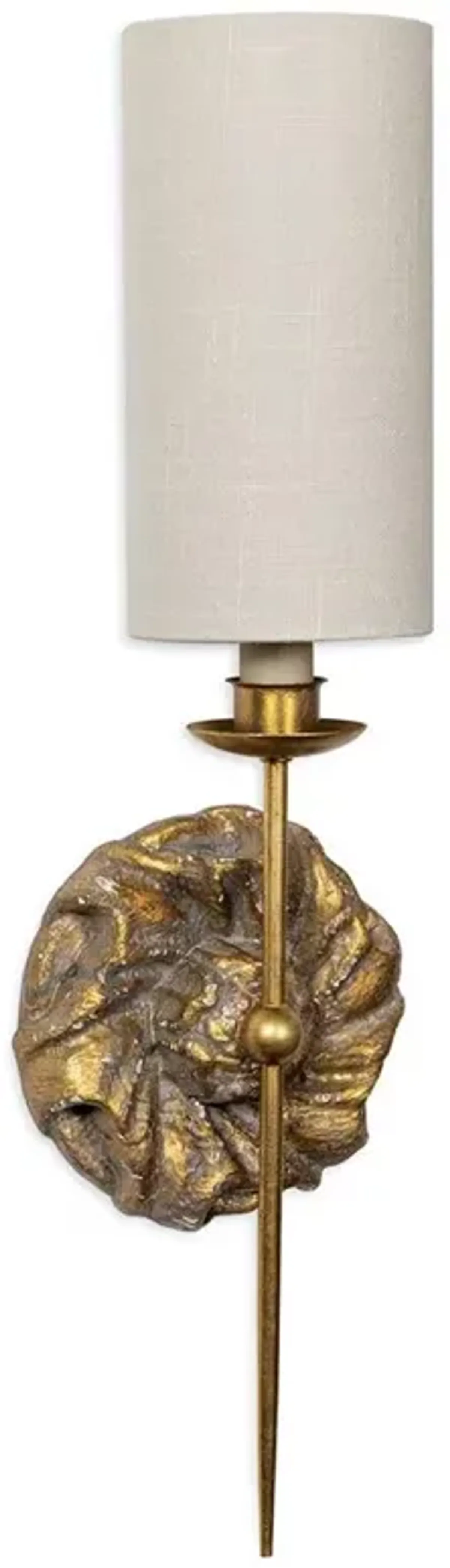 Domonique French Country Antique Gold Wallchiere Single Sconce