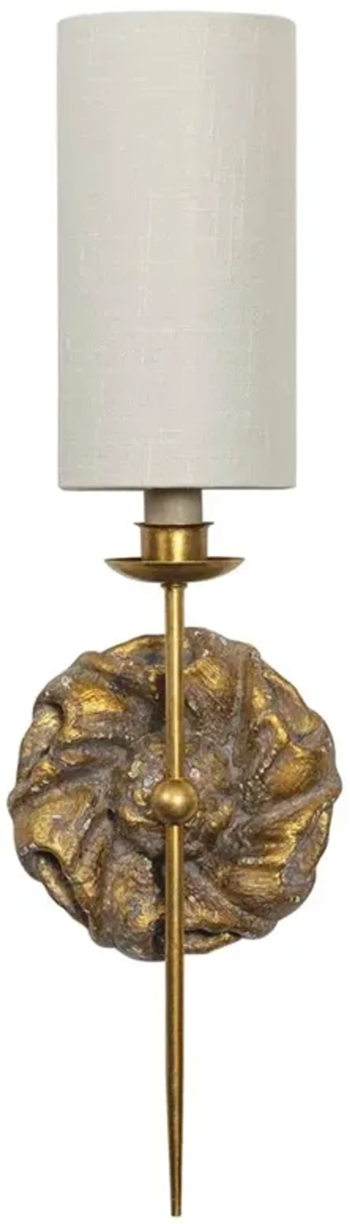 Domonique French Country Antique Gold Wallchiere Single Sconce
