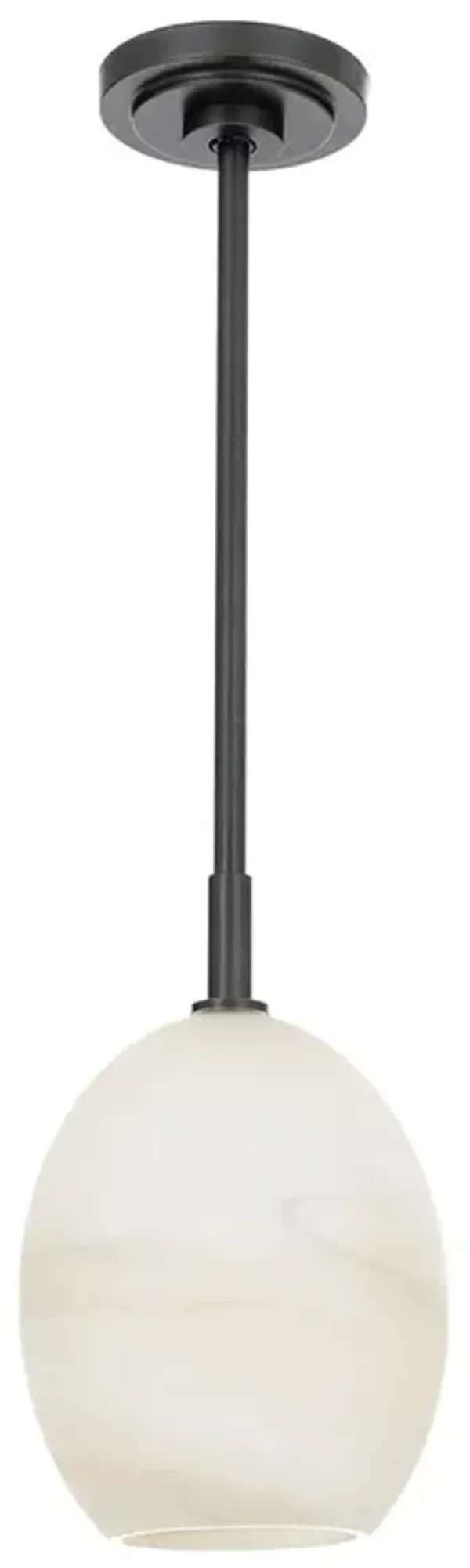 Artemis Modern Glass Shade Oil Rubbed Bronze Single Pendant