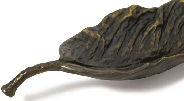 Autumn French Country Brass Decorative Leaf Bowl