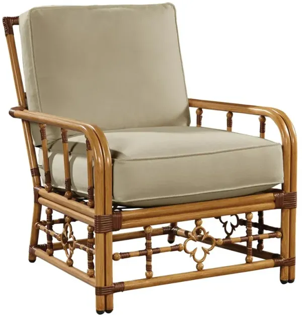 Myrah Coastal Beach Sand Sunbrella Aluminum Outdoor Accent Chair