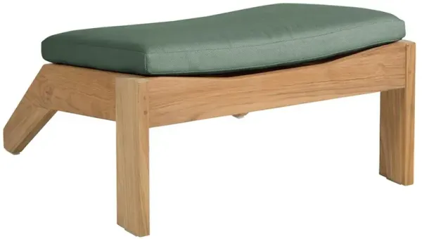 Ashland Green Sunbrella Natural Teak Outdoor Adirondack Ottoman