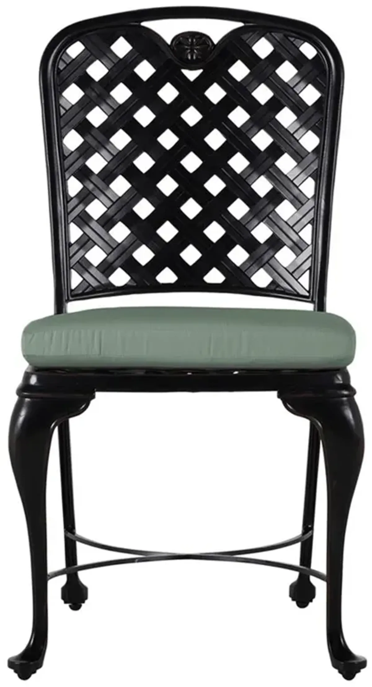 Provance Green Sunbrella Ancient Earth Black Outdoor Dining Chair