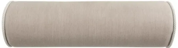 Averie Modern Classic Beige Indoor Outdoor Bolster Pillow - 8x25