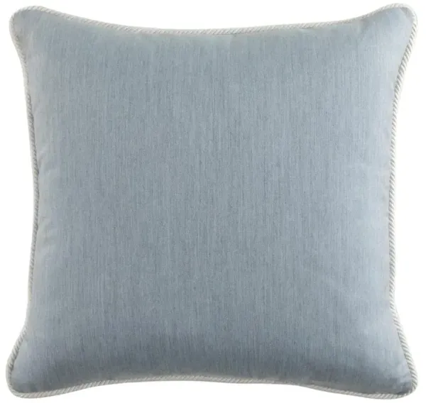 Averie Modern Classic Blue Indoor Outdoor Throw Pillow - 22x22
