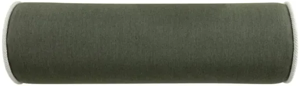 Averie Modern Classic Green Indoor Outdoor Bolster Pillow - 8x25