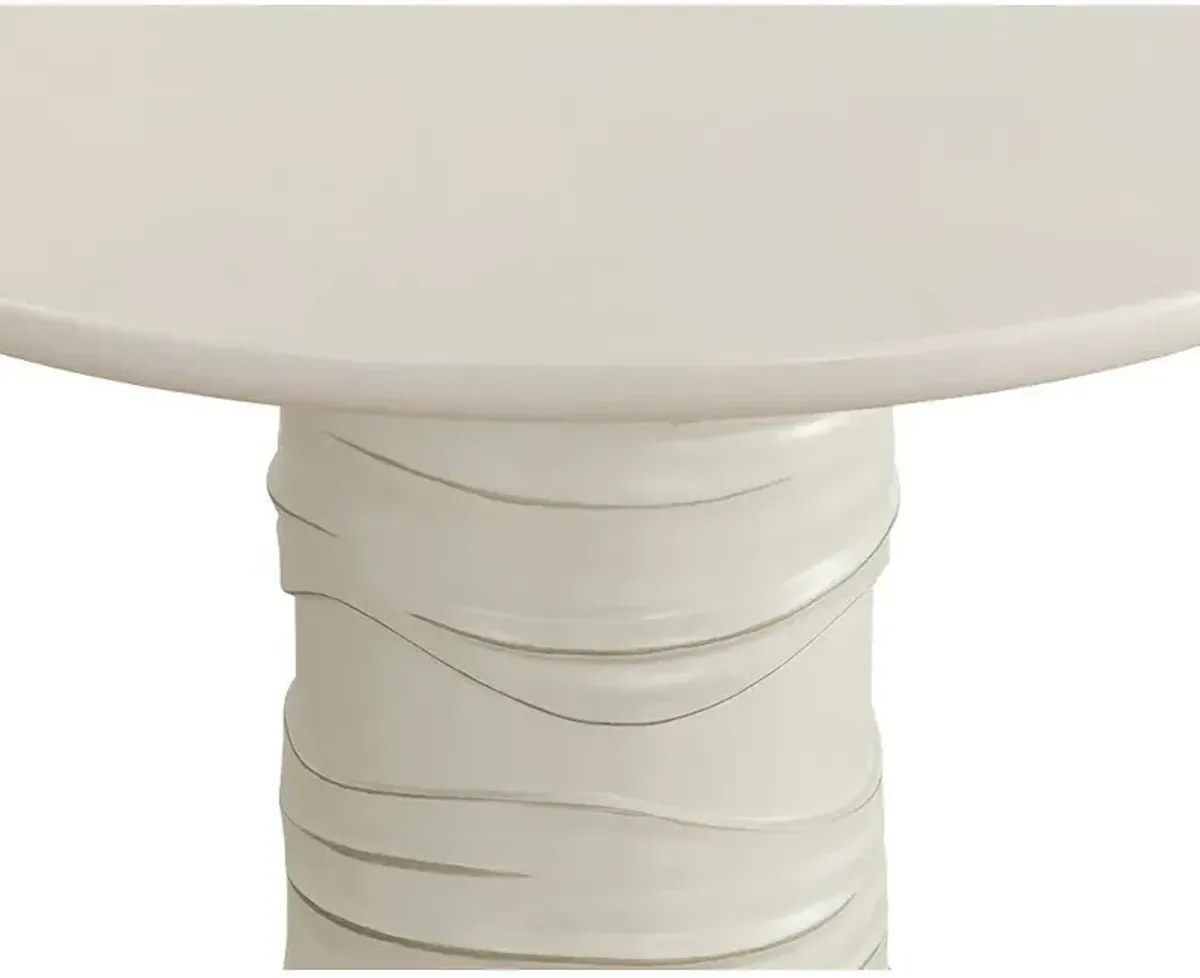 Ehsan Modern Summer Sand Concrete Round Outdoor Dining Table - 44"