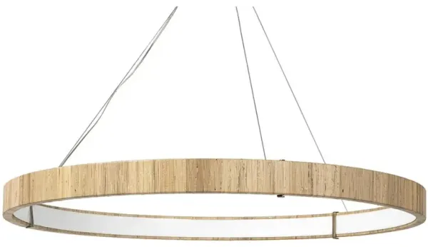 Palecek Gibson Coastal Beach Natural Cane Chandelier - Large